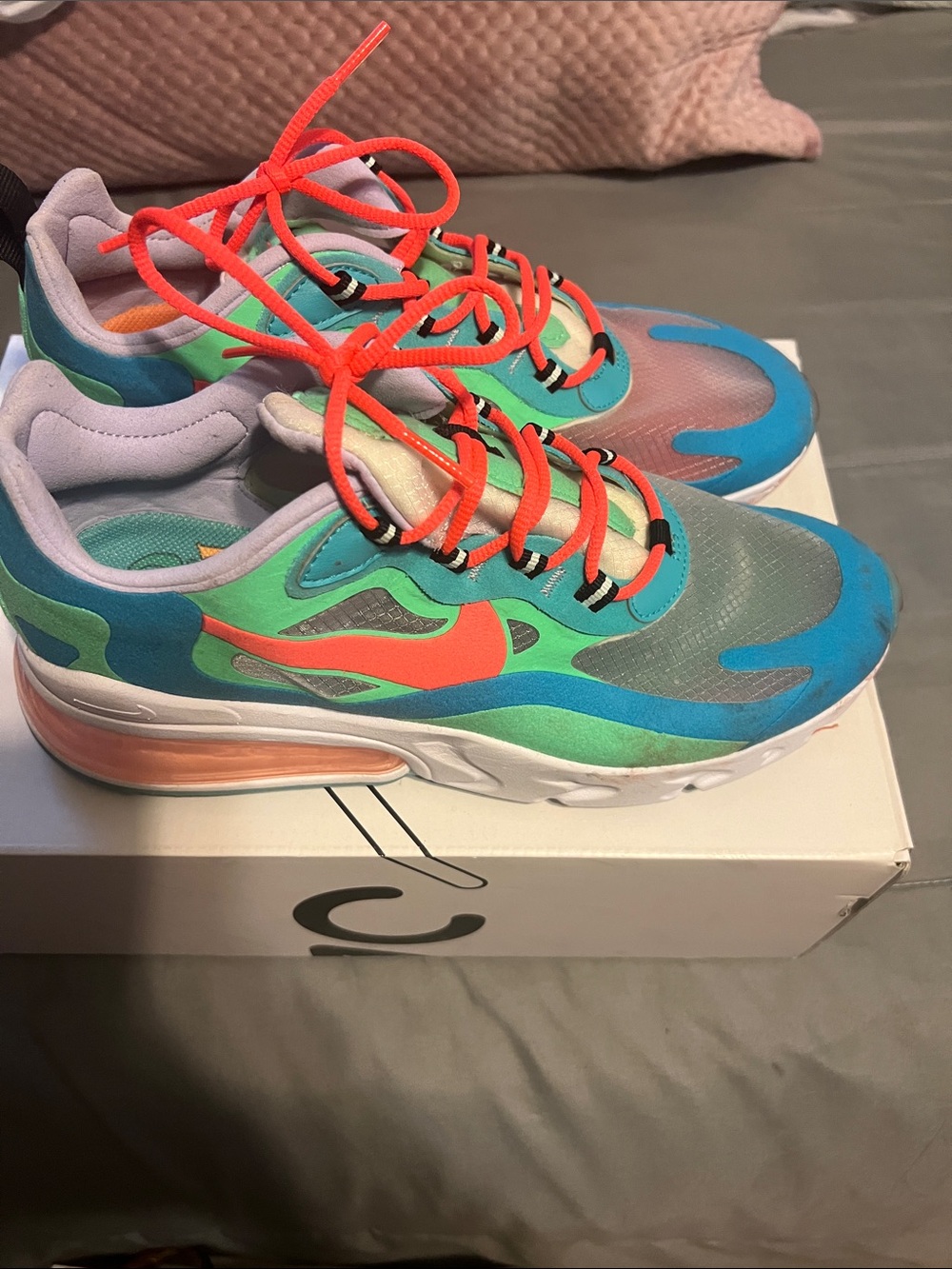 Nike Women’s Multicolor Teal Turquoise Orange Sneakers